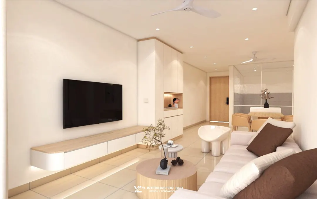 Palm Garden Condo 3D Drawing